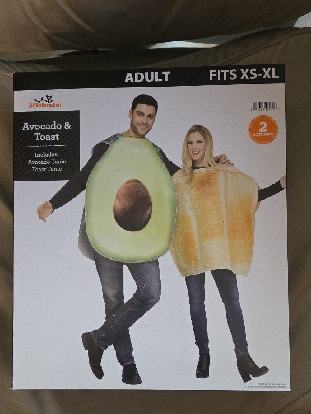Avocado & Toast Adults Costume Set - Green & Tan